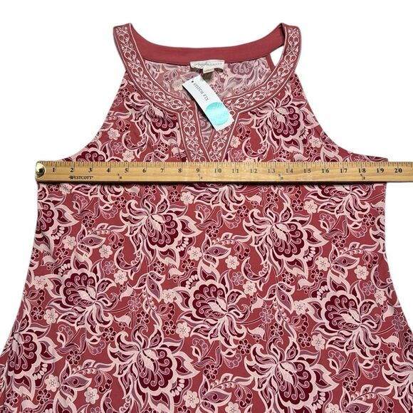 Magnolia Grace Alhambra Embroidered Trim Knit Dress Coral Sz XL NWT - Picture 5 of 11